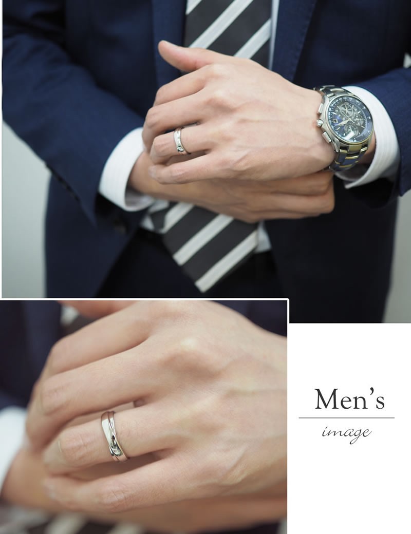 ステンレス ペアリング セミオーダーメイド ST004R-KS