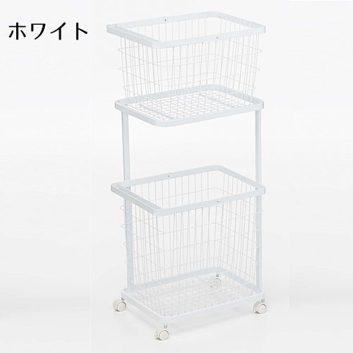 山崎実業 tower ランドリーワゴン バスケット タワー 洗濯かご カゴ メーカー直送 | tower | 01