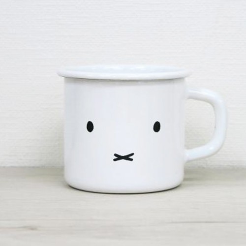 マグカップ 7cm コップ カップ マグ ミッフィーフェイス Miffy miffy ミッフィー ホーロー 琺瑯 富士ホーロー ミッフィーのおかお | miffyface Series | 01