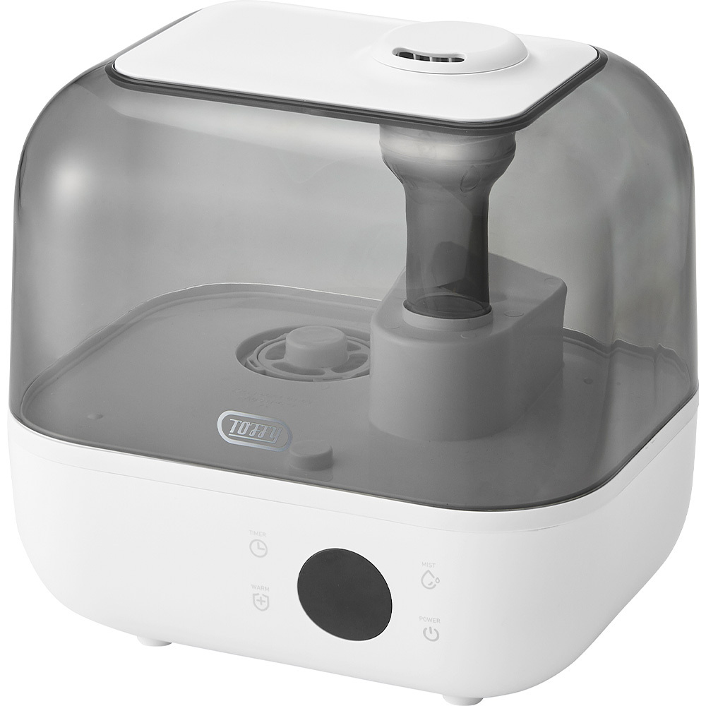 トフィー 加湿器  超音波式 おしゃれ ハイブリッド加湿器 4.7L 大容量 抗菌 アロマ 上部吸水 タイマー 加熱 保証書付き Toffy CP01 | Toffy | 03