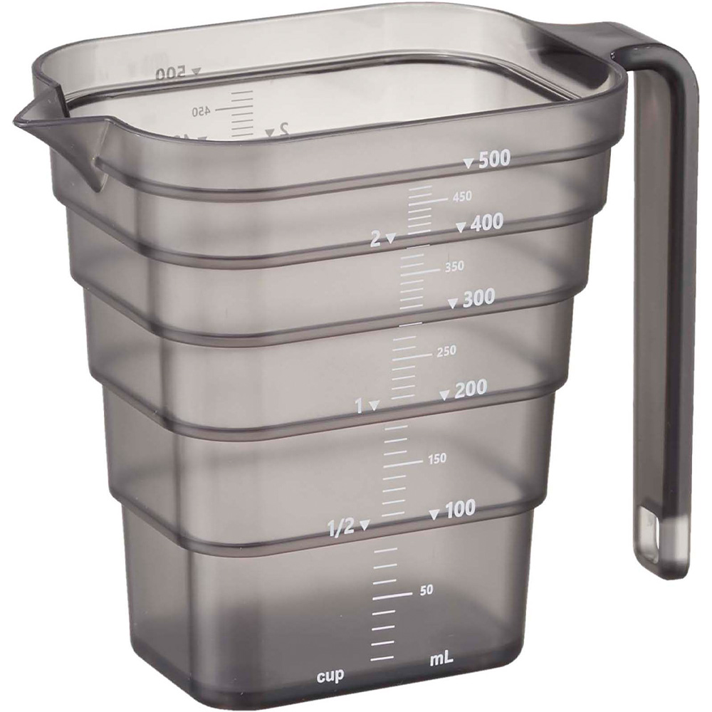 山崎実業 tower マグネット 段々計量カップ タワー 500ml 計量カップ 計量 カップ メジャーカップ 透明 段差 メモリ 目盛り 食洗機対応 | tower | 02