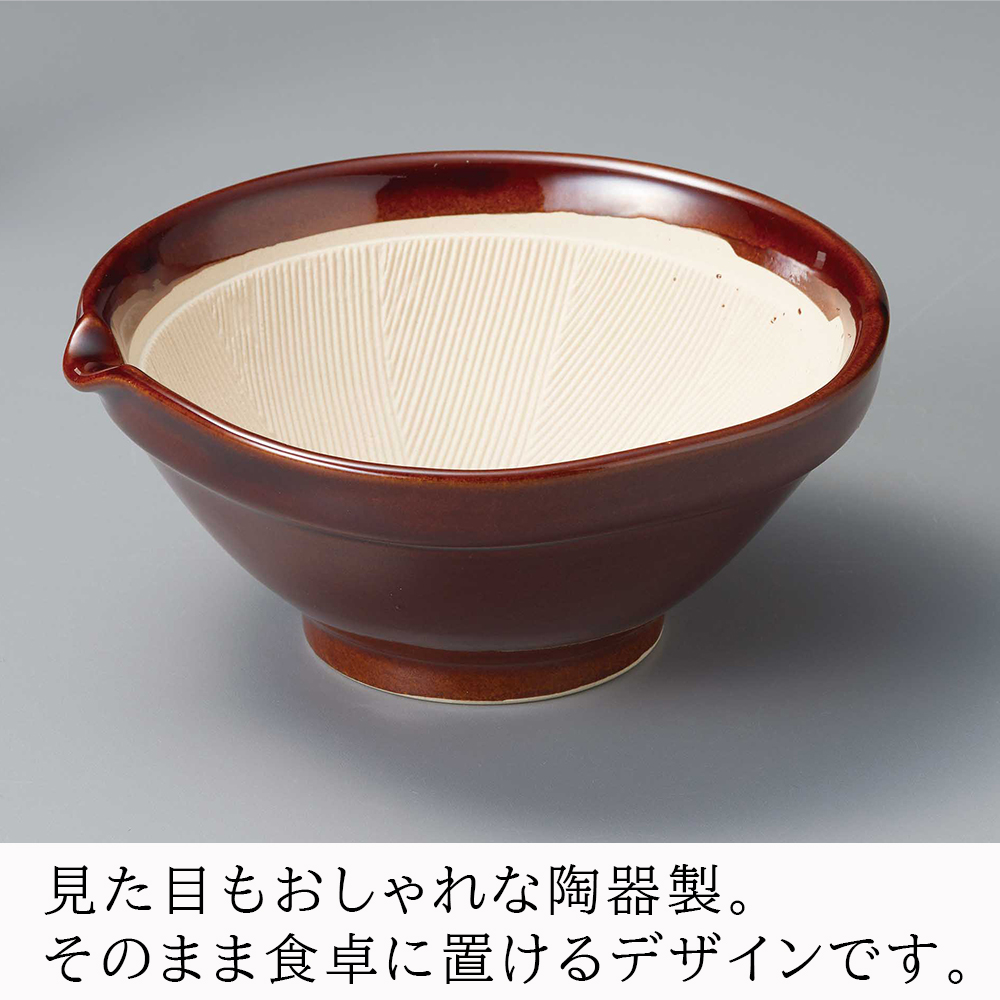 すり鉢 すりばち 深型 大サイズ 日本製 離乳食 陶器 すりごま 胡麻