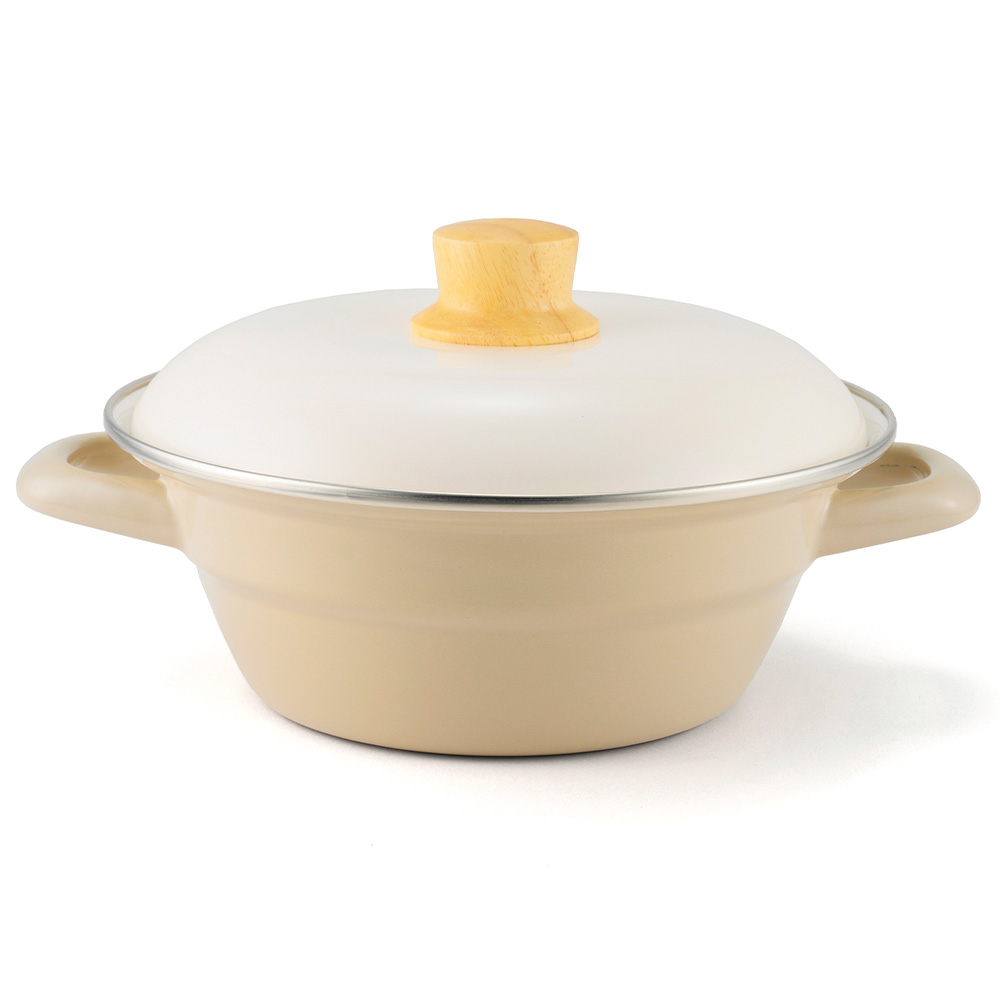 土鍋 琺瑯 直火 ガス IH対応 ih 両手鍋 鍋 20cm 2人用 3人用 ホーロー ギフト プレゼント 贈り物 富士ホーロー 2L ご飯 | 富士ホーロー | 01