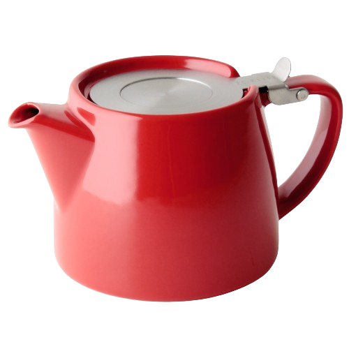 ティーポット 530ml スタンプティーポット おしゃれ 陶器紅茶ポット 急須 ポット 茶こし付 茶こし付き 片手 ハンドル付き フォーライフ 正規輸入 | FORLIFE JAPAN | 01