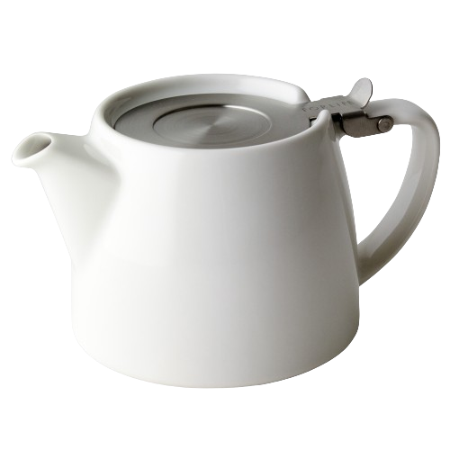 ティーポット 530ml スタンプティーポット おしゃれ 陶器紅茶ポット 急須 ポット 茶こし付 茶こし付き 片手 ハンドル付き フォーライフ 正規輸入 | FORLIFE JAPAN | 08