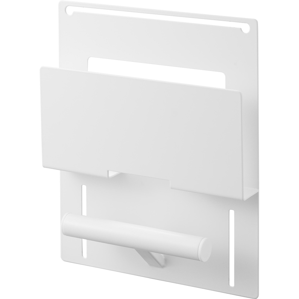 山崎実業 tower カラーボックス横 タブレット & ランドセルホルダー タワー 収納 フック ハンガー バッグハンガー 壁面 棚横 木ネジ | tower | 01