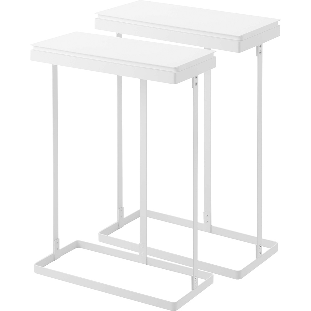 山崎実業 tower スリム蓋付き分別ゴミ袋ホルダー タワー 45L 横開き 2個組 ダストボックス ごみ袋スタンド フタ付き ふた 蓋 ゴミ袋 簡易ゴミ箱 | tower | 01