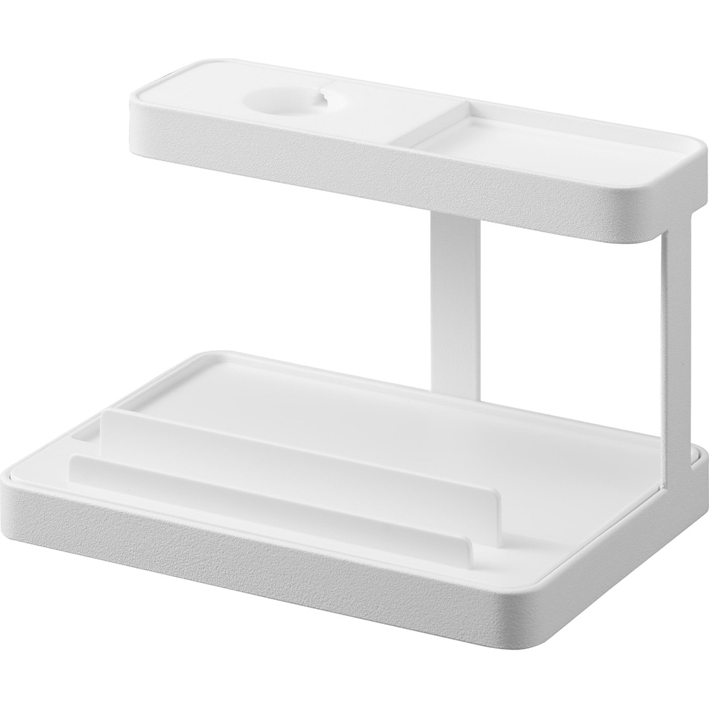 山崎実業 tower モバイル充電ステーション タワー スマートデバイス 置き場 スマホスタンド スマートフォンスタンド 縦 横置き スマホ 収納 スマートウォッチ | tower | 01