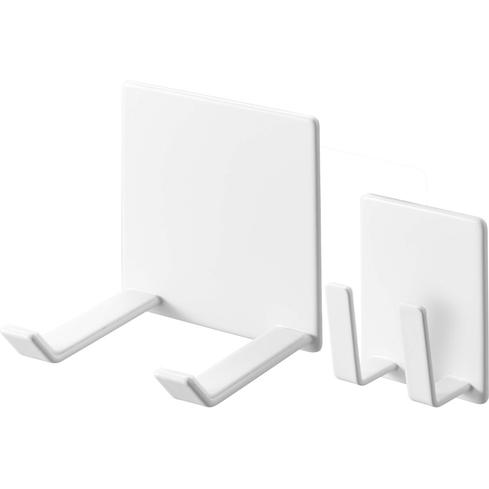 山崎実業 tower マグネットドライヤー&コードホルダー タワー ドライヤースタンド 収納 ラック フック 洗面所 洗濯機 浮かせて収納 | tower | 01