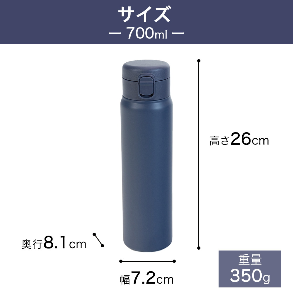 水筒 マグボトル 700ml マグ ボトル おしゃれ 洗いやすい ワンタッチ シームレス プレゼント ギフト 和平フレイズ フォルテック | 和平フレイズ | 08