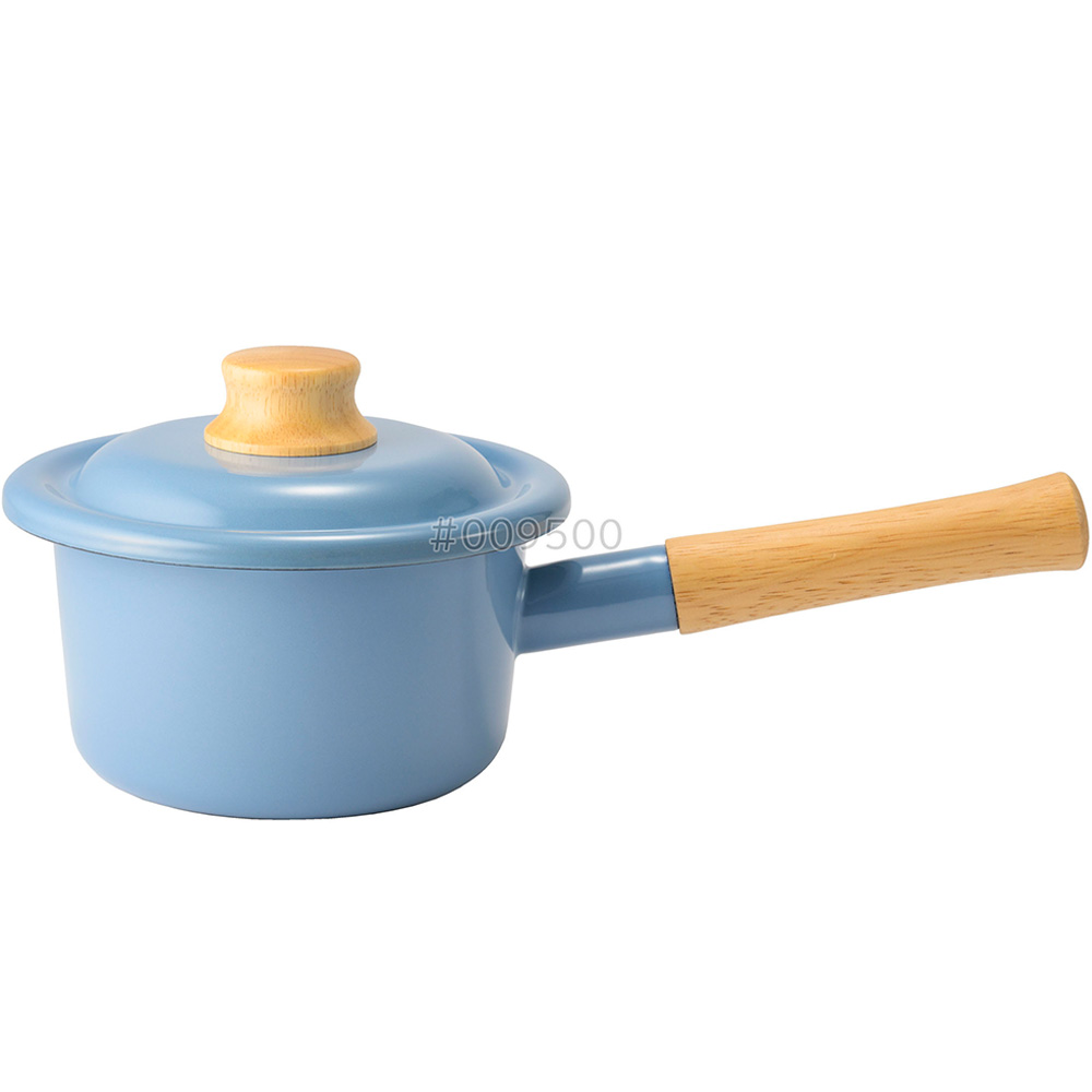 富士ホーロー 片手鍋 14cm ミルクパン IH対応 直火 ガス火 コットン