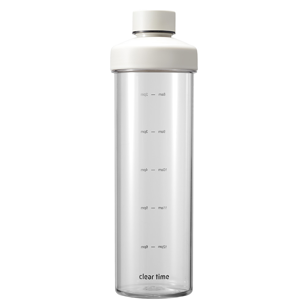 ウォーターボトル タイムマーカー 1L 1.0L 1000ml 時間 メモリ 水筒 クリアタイム エニウェアボトル リマインダーボトル モチベーションボトル 和平フレイズ | 和平フレイズ | 01