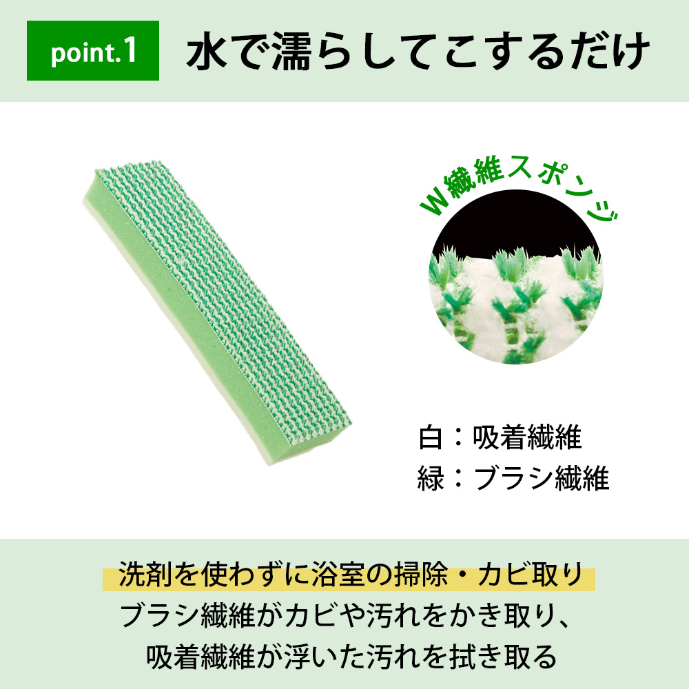 水切りワイパー ぎゅーっと楽しぼり 浴室掃除 カビ取り 水切りスポンジ 浴室天井 浴室 壁 カビ取り 掃除 水だけ 水切り ワイパー スポンジ アズマ工業 | アズマ工業 | 02