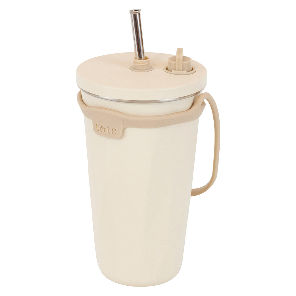 タンブラー ストロー付き 570ml 2way 蓋付き 持ち運び 保温 保冷 ストロー付きタンブラー おしゃれ 水筒 コーヒー 大容量 オフィス ステンレス マグ 直飲み | 和平フレイズ | 01