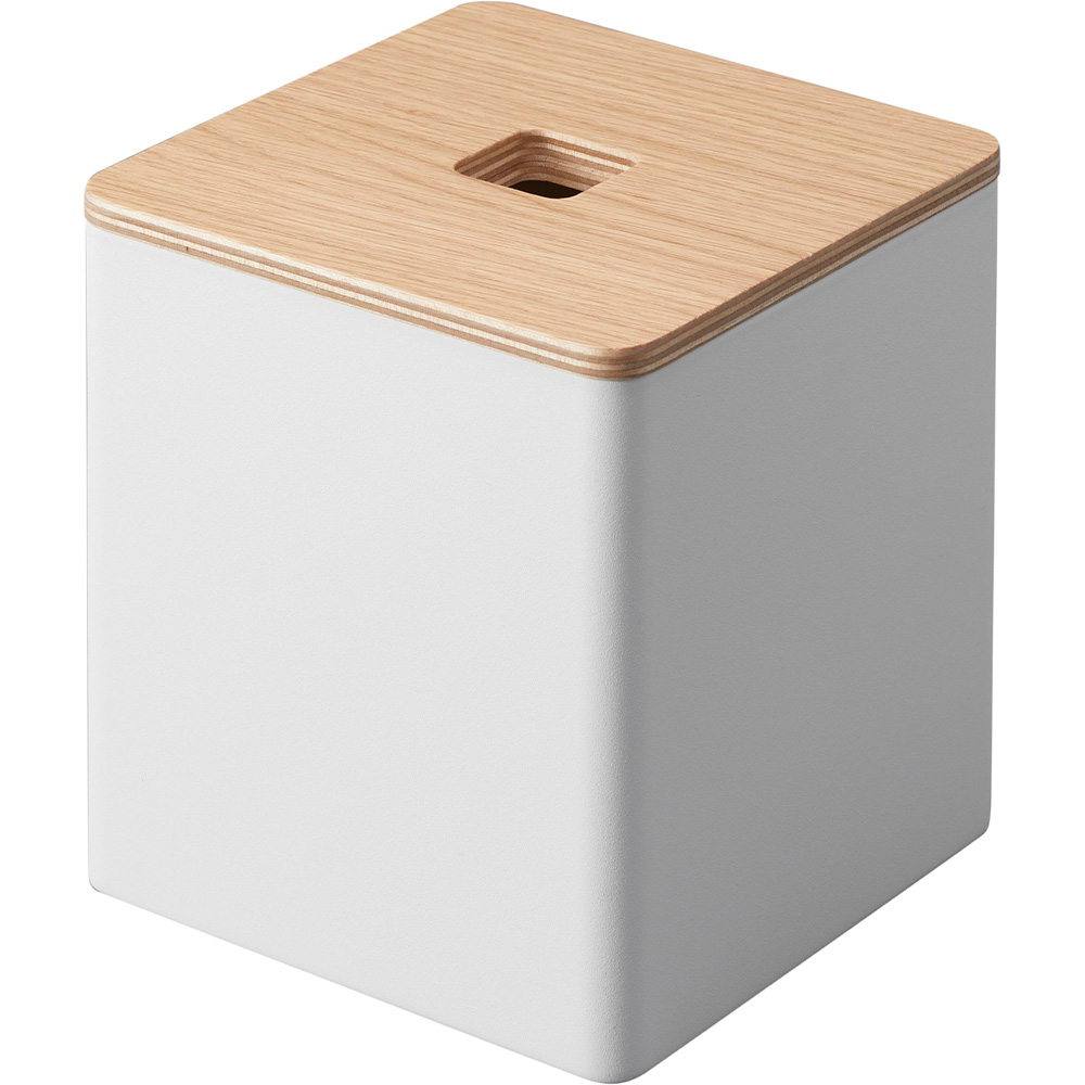 山崎実業 RIN 上から出せるティッシュ&トイレットペーパーケース リン 公式 ティッシュケース ロール 四角 立方体 蓋付き ティッシュボックス 詰め替え | RIN（山崎実業） | 02