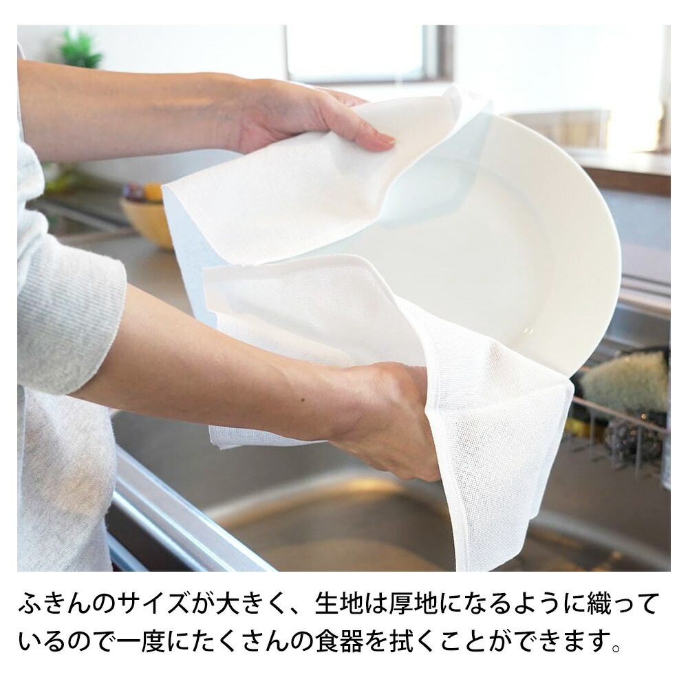 アズマ工業 厚地大判ふきん 10枚セット 大きい キッチンクロス タオル