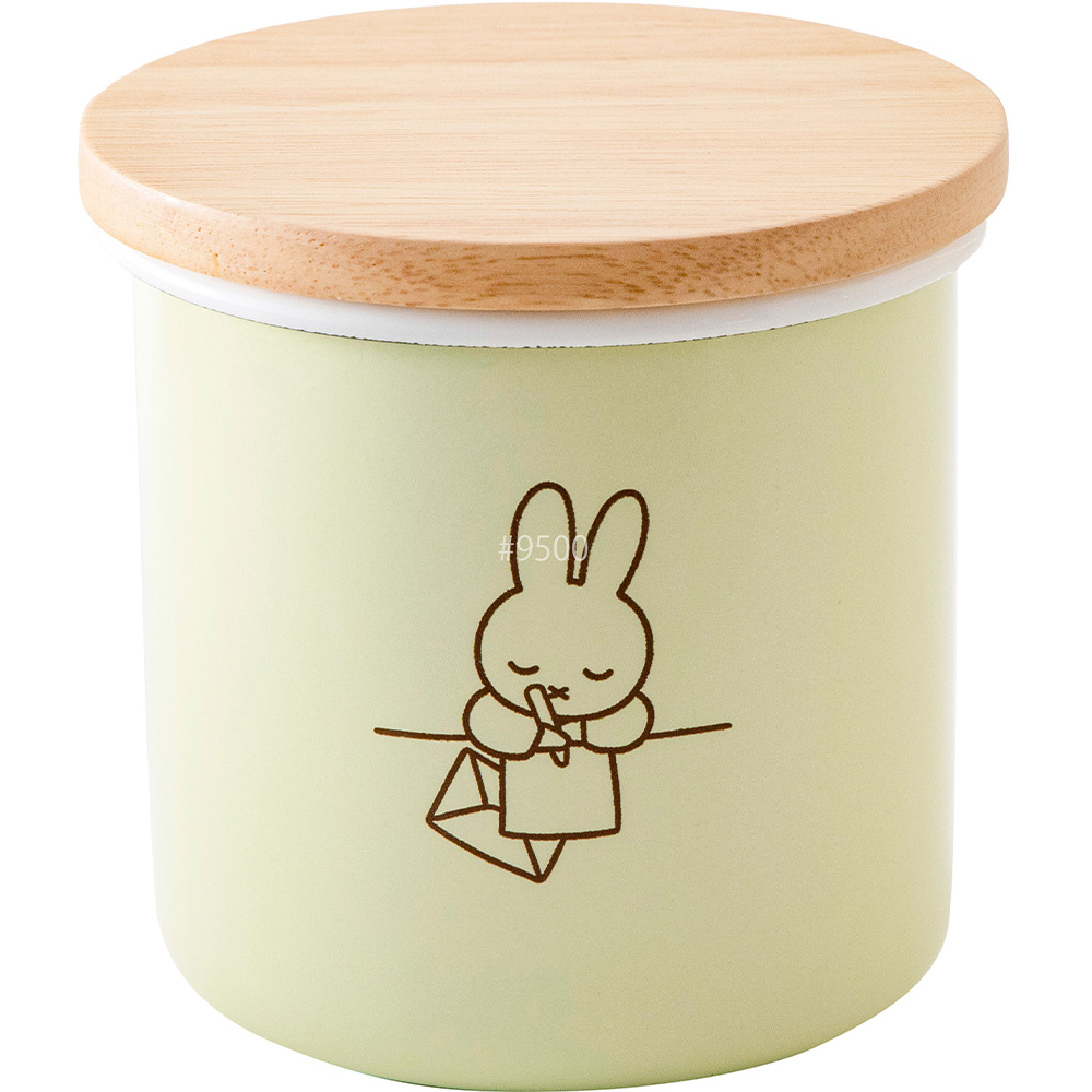 ミッフィー パステル 9cm キャニスター ホーロー Miffy miffy ミッフィー キッチン ブルーナ 富士ホーロー 調味料 蓋 フタ 容器 保存容器 砂糖 塩 珈琲 | 富士ホーロー | 03