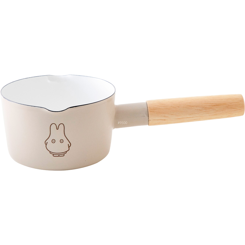 ミッフィー パステル 12cm ミルクパン 片手鍋 鍋 ガス火 直火 ホーロー Miffy miffy ミッフィー キッチン ブルーナ 富士ホーロー 琺瑯 離乳食 ミルク 温め | 富士ホーロー | 04