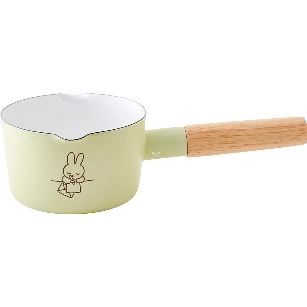 ミッフィー パステル 12cm ミルクパン 片手鍋 鍋 ガス火 直火 ホーロー Miffy miffy ミッフィー キッチン ブルーナ 富士ホーロー 琺瑯 離乳食 ミルク 温め | 富士ホーロー | 03