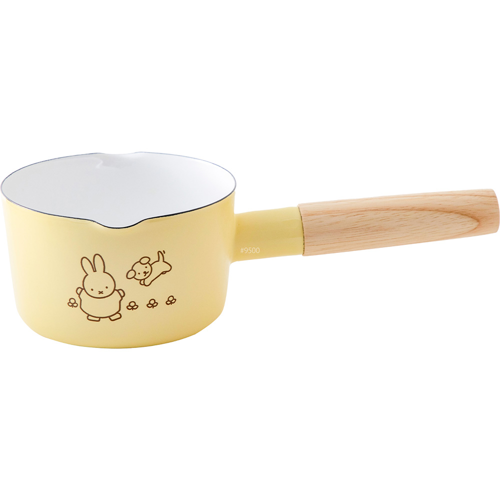 ミッフィー パステル 12cm ミルクパン 片手鍋 鍋 ガス火 直火 ホーロー Miffy miffy ミッフィー キッチン ブルーナ 富士ホーロー 琺瑯 離乳食 ミルク 温め | 富士ホーロー | 01