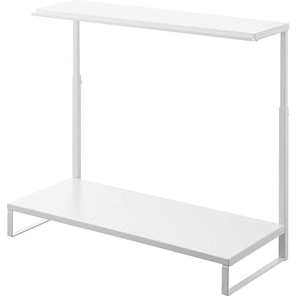 山崎実業 tower モニター上下ラック タワー 2段 公式 パソコン モニター台 モニタースタンド パソコンスタンド PC 液晶モニター 置き台 作業台 60cm ラック | tower | 01