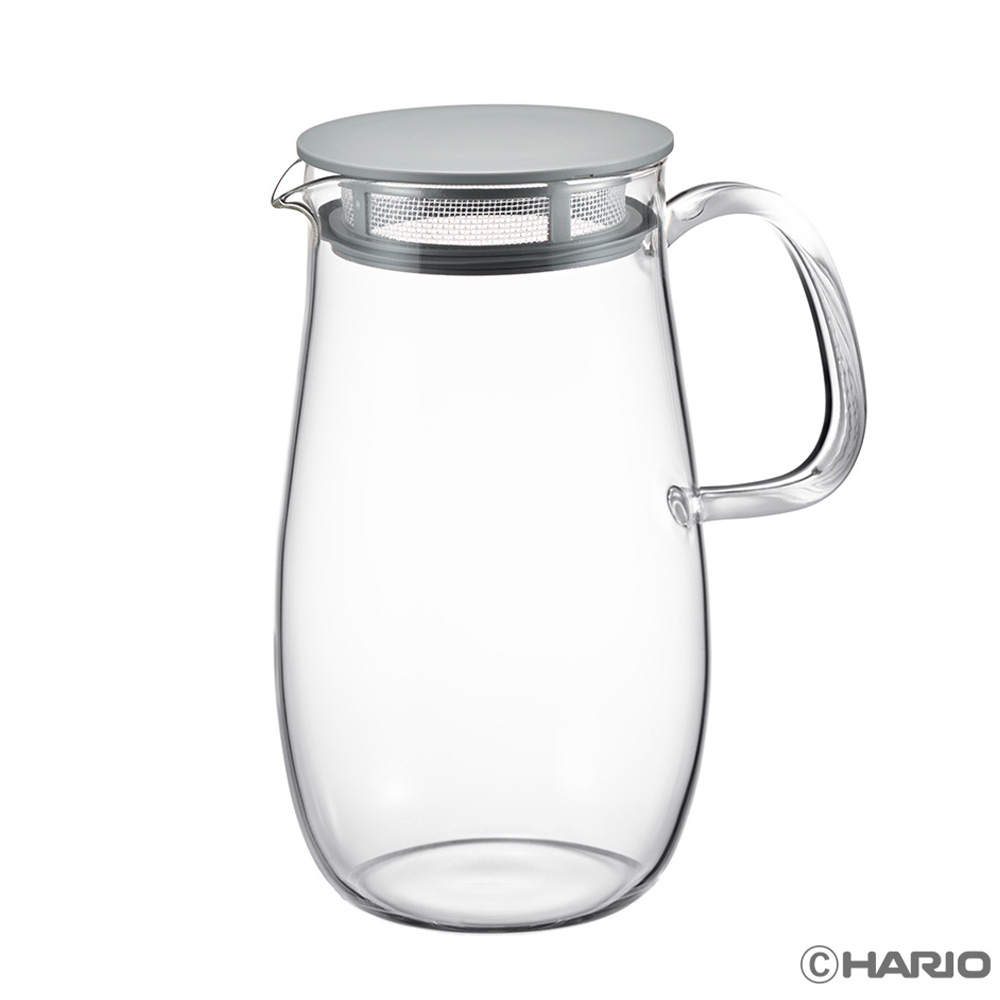 HARIO レンジでかんたん麦茶ポット むぎちゃん 1000ml 出汁 耐熱 ガラス 冷水筒 ピッチャー お茶ポット 日本製 洗いやすい 1L 1リットル 電子レンジ対応 | HARIO | 02