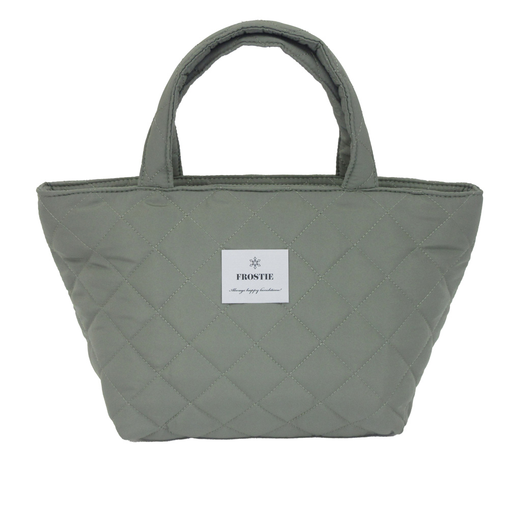 保冷バッグ FROSTIE キルティング ランチバッグ 弁当袋 お弁当 お弁当バッグ ランチトート 保冷 大容量 おしゃれ お弁当入れ マチ 広い ポケット |  | 04