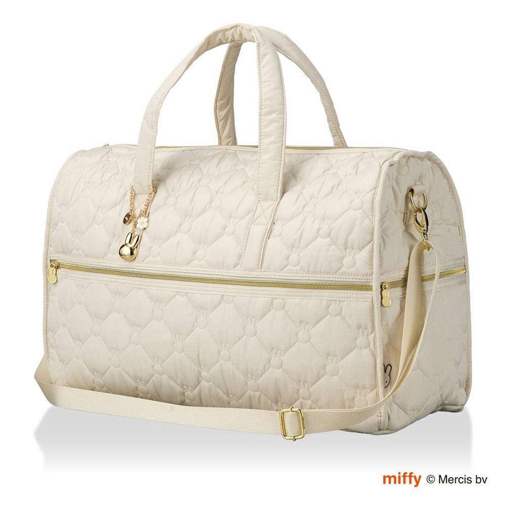 ミッフィー ボストンバッグ キルティング miffy 31L ショルダーバッグ ショルダーベルト キャリーオン 軽量 大容量 ポケット 旅行 出張 かばん シフレ | Siffler | 02