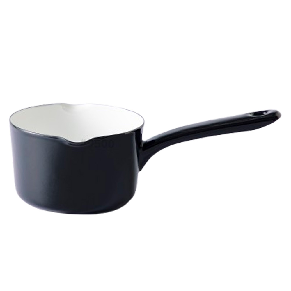 片手鍋 12cm ミルクパン ガス 直火 IH対応 匠シリーズ 0.8L 800ml 注ぎ口 食洗機対応 離乳食 味噌汁 一人暮らし 小さい 琺瑯 オーブン 引っ掛け 富士ホーロー | 富士ホーロー | 02