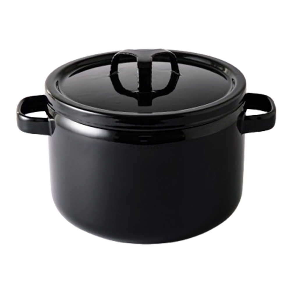 富士ホーロー 両手鍋 22cm 鍋 深型 ガス 直火 IH対応 匠シリーズ 5.6L