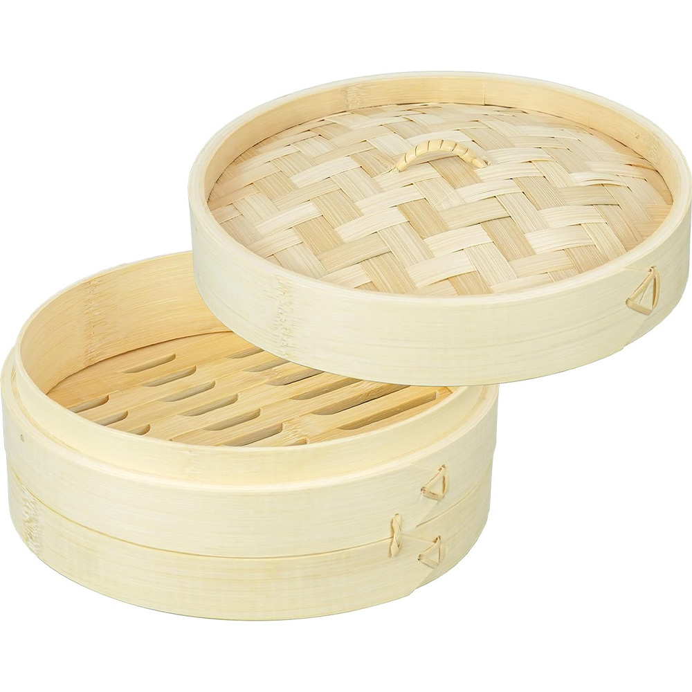 竹せいろ 18cm 20cm 25cm 1段 セット 蒸篭 中華セイロ 蒸し料理 蒸し器 蒸し鍋 野菜 肉まん 蒸しかご スチーマー 温野菜 ほこな hocona 和平フレイズ | 和平フレイズ | 02