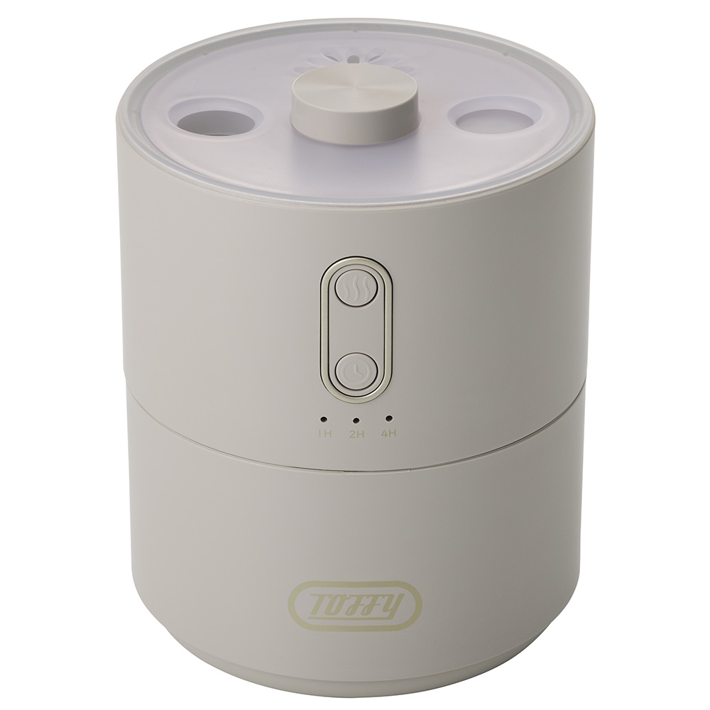 加湿器 Toffy ふわふわリング 450ml 超音波 7色LEDライト タイマー 卓上 ミスト調節 お手入れ簡単 乾燥対策 オフィス 寝室 小型 コンパクト トフィー ラドンナ | Toffy | 01