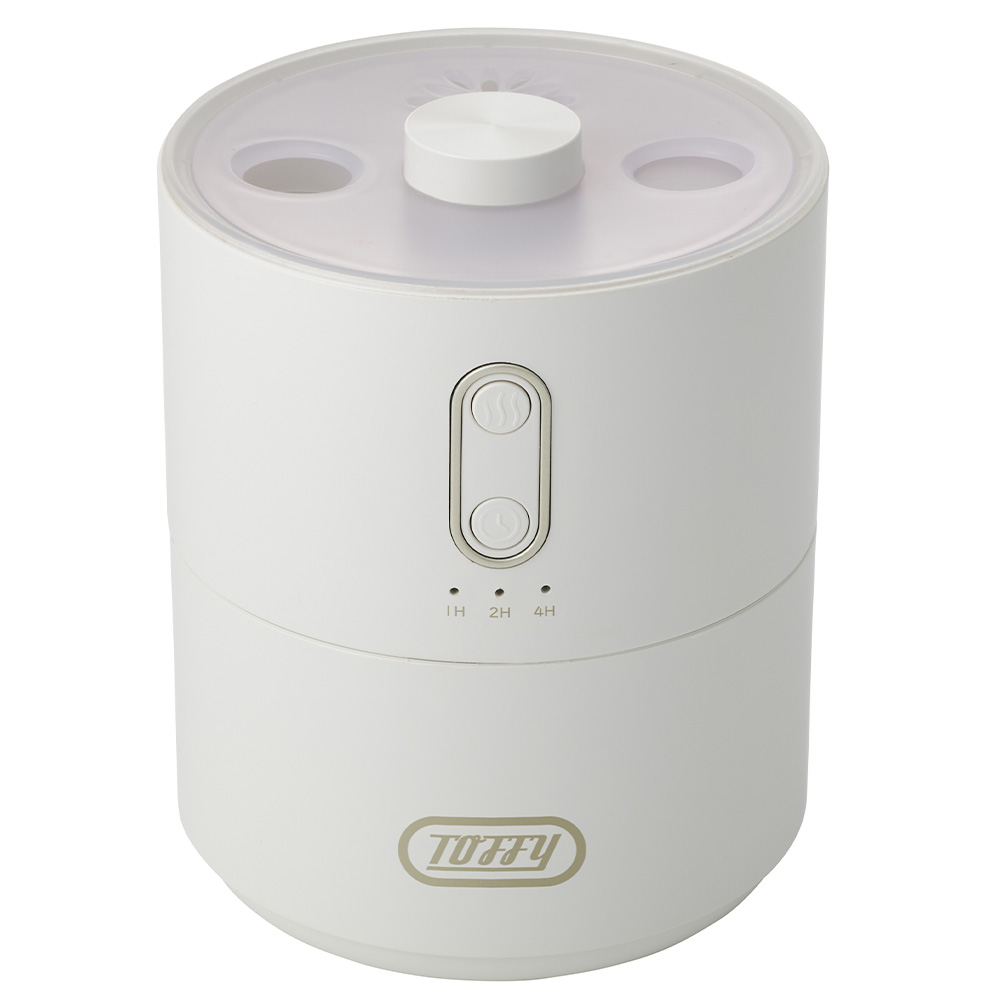 加湿器 Toffy ふわふわリング 450ml 超音波 7色LEDライト タイマー 卓上 ミスト調節 お手入れ簡単 乾燥対策 オフィス 寝室 小型 コンパクト トフィー ラドンナ | Toffy | 02
