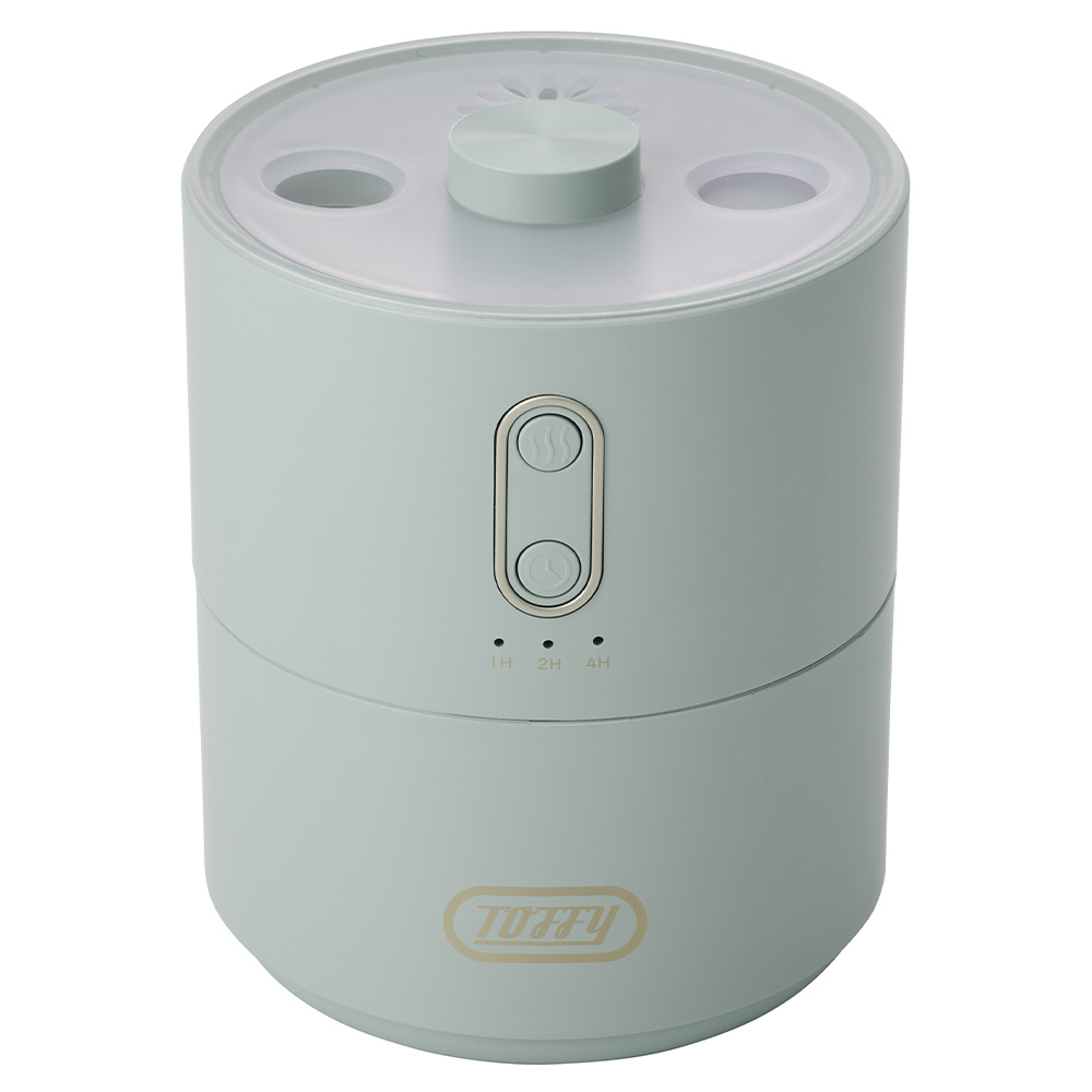 加湿器 Toffy ふわふわリング 450ml 超音波 7色LEDライト タイマー 卓上 ミスト調節 お手入れ簡単 乾燥対策 オフィス 寝室 小型 コンパクト トフィー ラドンナ | Toffy | 03