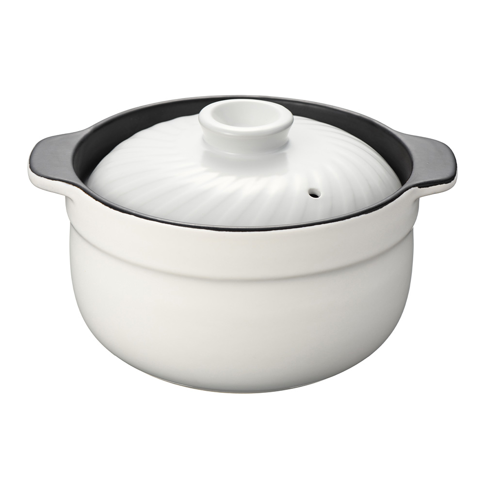 炊飯土鍋 1合 2合 3合 電子レンジ ガス火 直火 炊飯器 ご飯鍋 炊飯鍋 お米 ご飯 両手鍋 陶器 ごはん釜 炊飯マグ レンジでごはん みのり丈膳 和平フレイズ | 和平フレイズ | 03