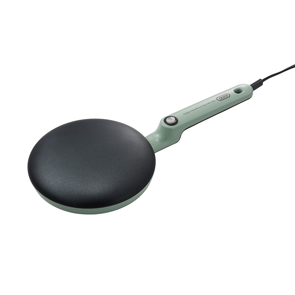 Toffy クレープメーカー トフィー クレープパン ハンディ ガレット 朝食 お菓子 クレープ作り ホームパーティー フッ素加工 軽量 浸すだけ 簡単 電気 ラドンナ | Toffy | 01