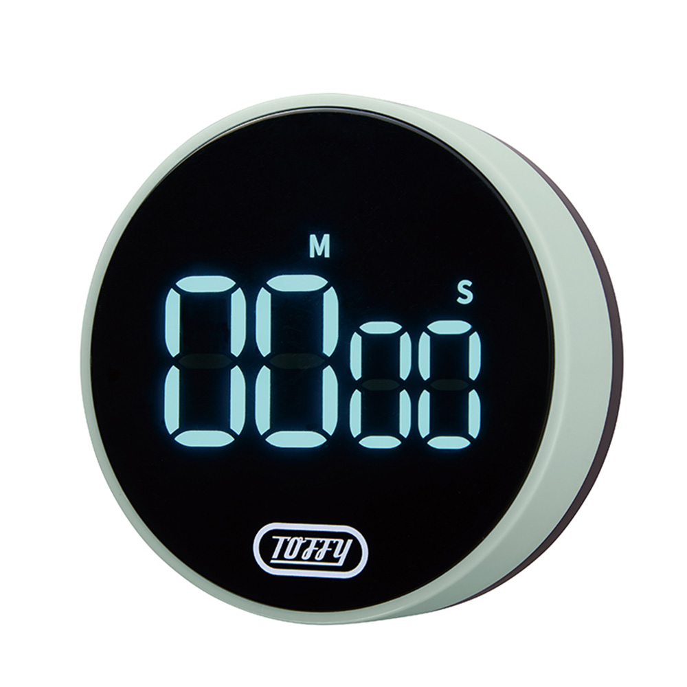 Toffy 大画面ダイヤルタイマー トフィー キッチン マグネット 磁石 ストップウォッチ アラーム デジタル表示 カウントアップ ダウン 音量調節 勉強 ラドンナ | Toffy | 01