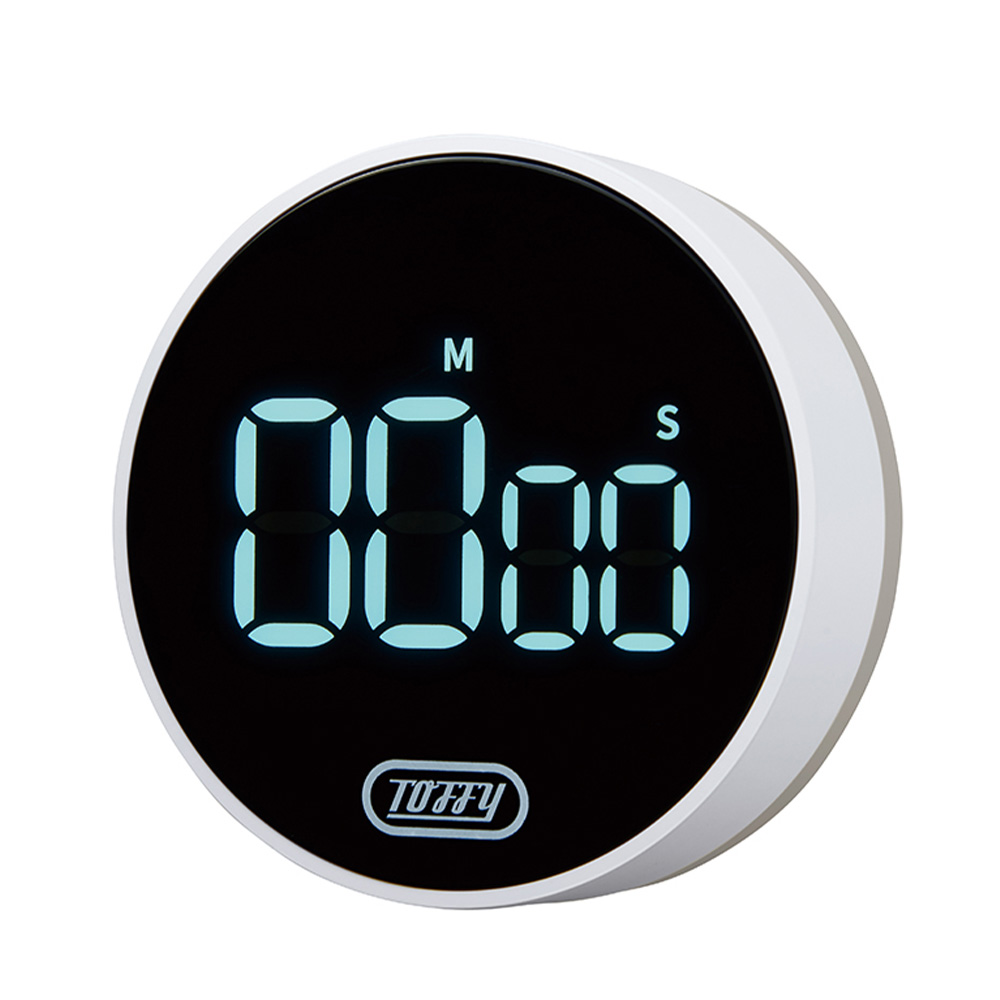 Toffy 大画面ダイヤルタイマー トフィー キッチン マグネット 磁石 ストップウォッチ アラーム デジタル表示 カウントアップ ダウン 音量調節 勉強 ラドンナ | Toffy | 02