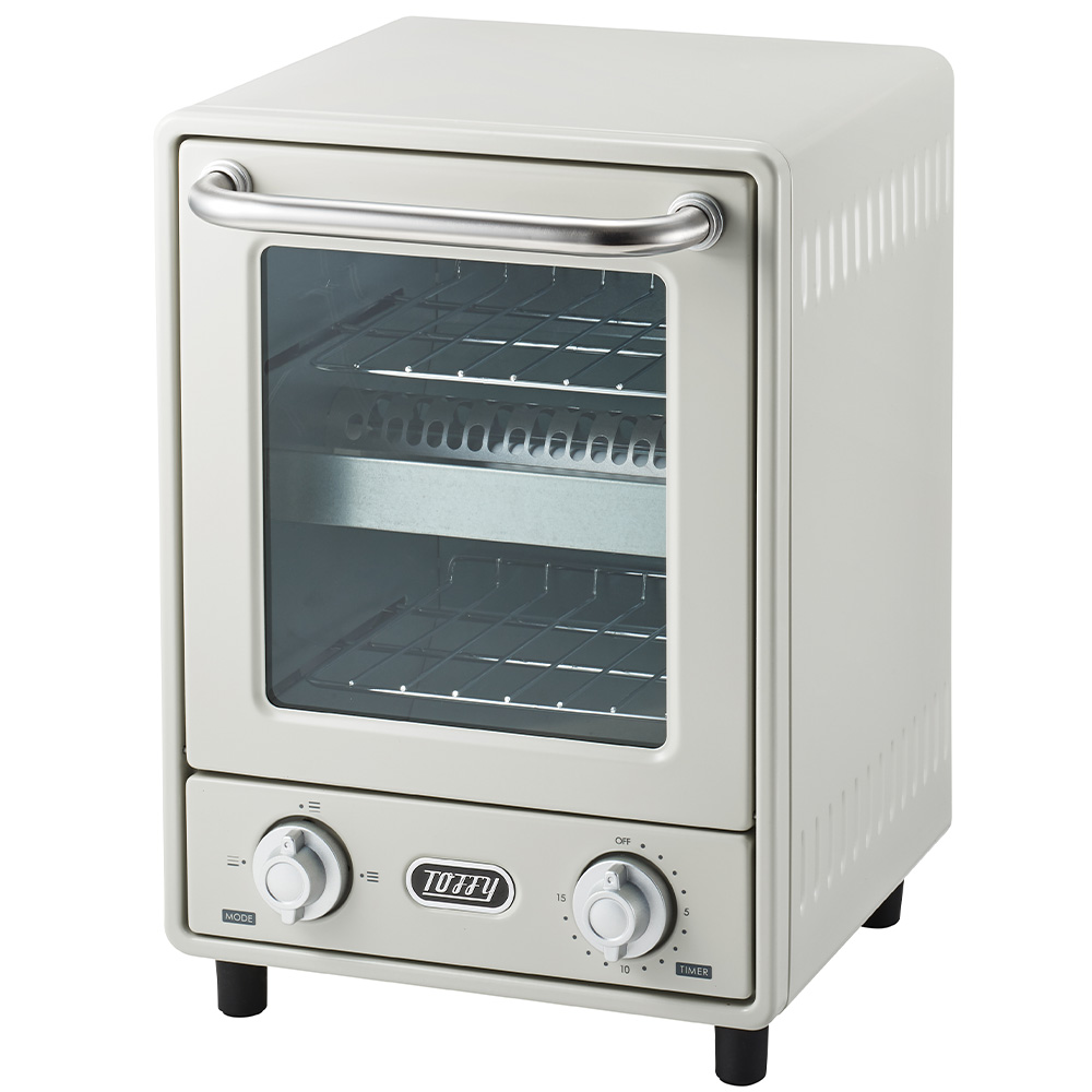 Toffy オーブントースター トフィー 縦型 2段 2枚焼き タイマー15分 温度調節 1000W トレイ トレー レシピ付き トースト グラタン お菓子 パン焼き器 ラドンナ | Toffy | 01