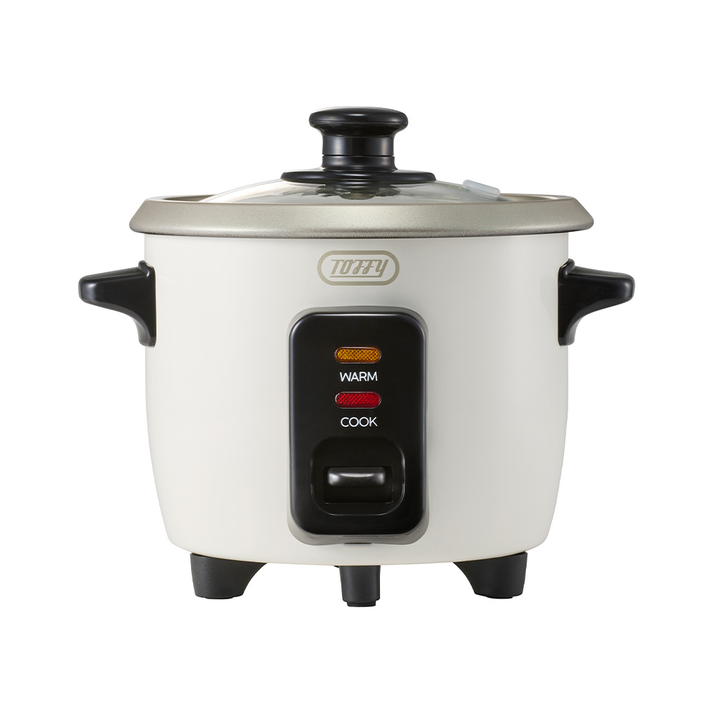 Toffy ミニ炊飯器 トフィー 0.5合 1合 1.5合炊き 最短19分 保温 ジャー 小型 1人用 一人暮らし 夫婦 単身 キャンプ コンパクト 計量カップ しゃもじ ラドンナ | Toffy | 03