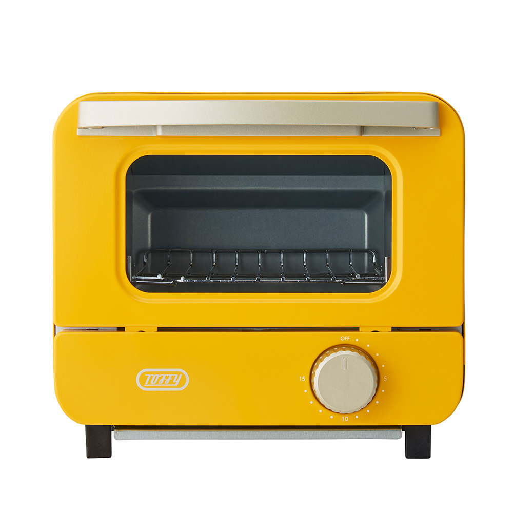 Toffy オーブントースター ミニ トフィー 1枚焼き 卓上 小型 コンパクト  一人暮らし タイマー15分 上下ヒーター トレー おしゃれ かわいい カラフル ラドンナ | Toffy | 01
