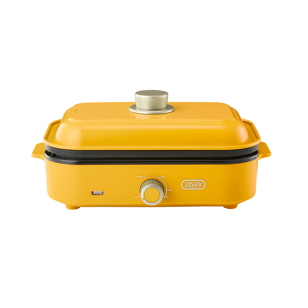 Toffy ホットプレート ミニ トフィー コンパクト 卓上 平面 小型 一人暮らし 焼肉 バーベキュー ホットケーキ 蒸し料理 フタ付 おしゃれ カラフル ラドンナ | Toffy | 02