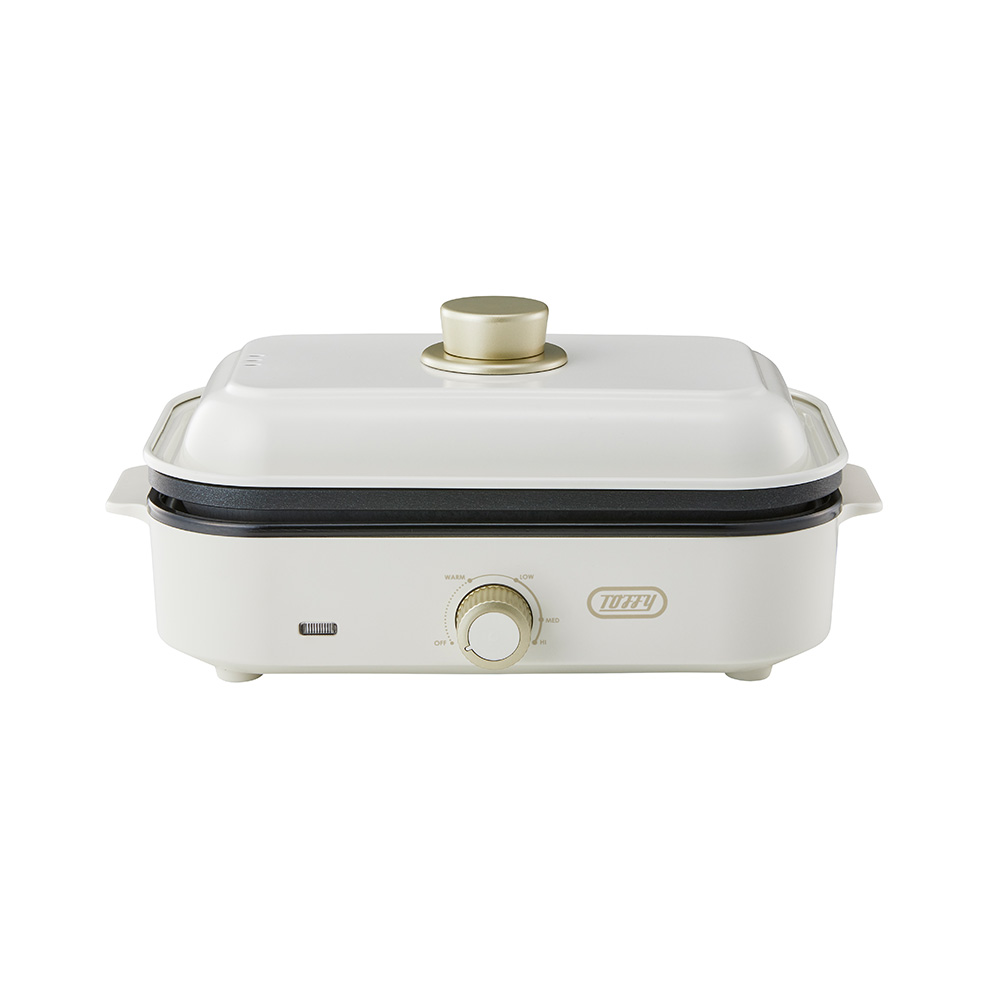 Toffy ホットプレート ミニ トフィー コンパクト 卓上 平面 小型 一人暮らし 焼肉 バーベキュー ホットケーキ 蒸し料理 フタ付 おしゃれ カラフル ラドンナ | Toffy | 03