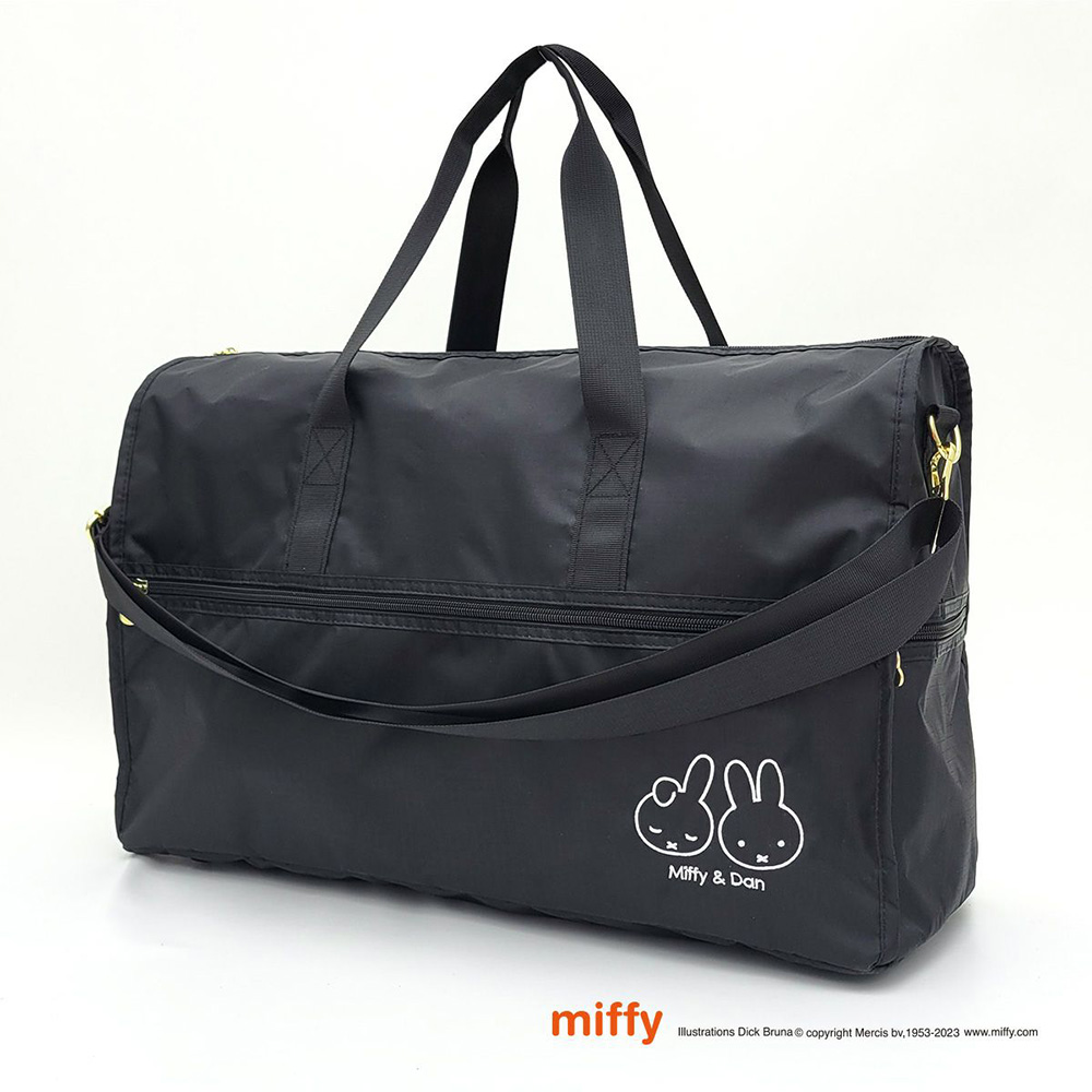 ミッフィー ボストンバッグ M miffy 31L ショルダーバッグ キャリーオン 軽量 大容量 ポケット 旅行 出張 かばん シフレ トラベル 修学旅行 肩掛け かわいい | Siffler | 01