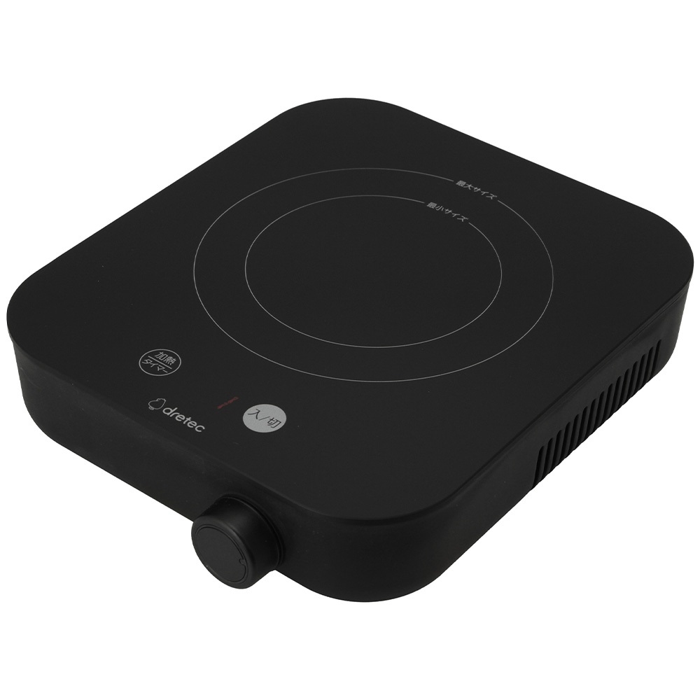 キッチン家電 DRETEC DI-211BK ドリテック ミニフラットIH調理器 DI