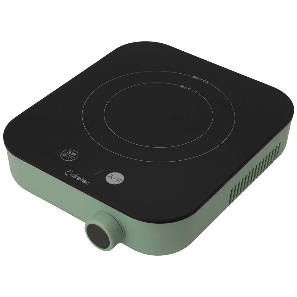 IH調理器 クッカー ピッコリスト クッキングヒーター 1人用 コンパクト 卓上 小型 タイマー 火力調整 900W コンロ ポータブル キャンプ 電気コンロ ドリテック | ドリテック | 03