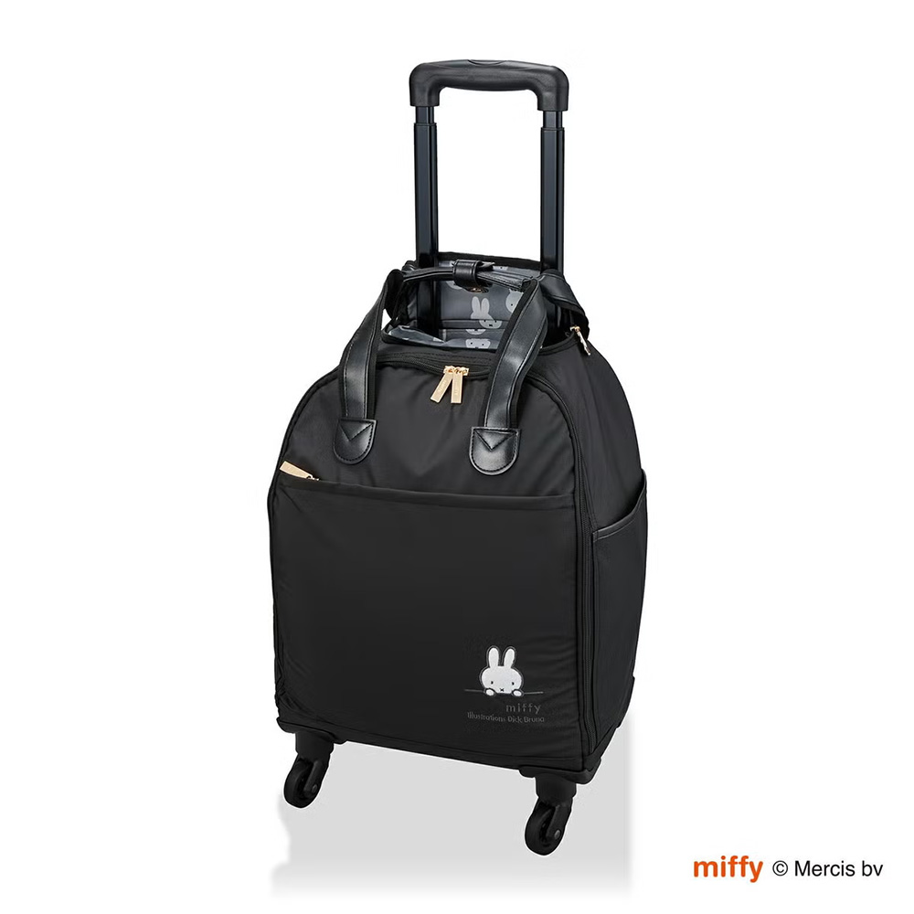 ミッフィー ソフトキャリーケース バッグ miffy 23L 2kg 旅行 シングルキャスター 軽量 機内持込 お買い物カート ショッピング スーツケース 小型 出張 シフレ | Siffler | 01