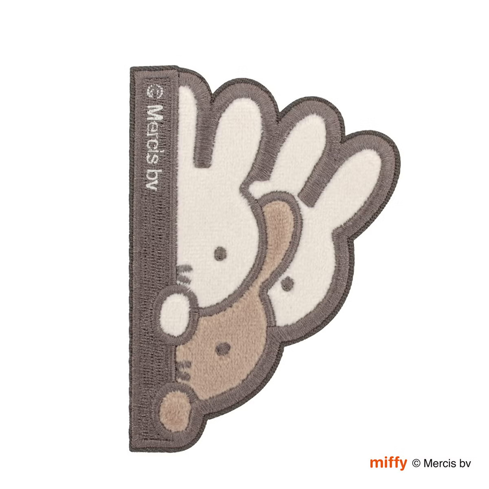 ミッフィー miffy スーツケースステッカー シール サガラ刺繍 ワッペン かわいい キャラクター 旅行 目印 キズ防止 バッグ PC タブレット ノートPC シフレ | Siffler | 05