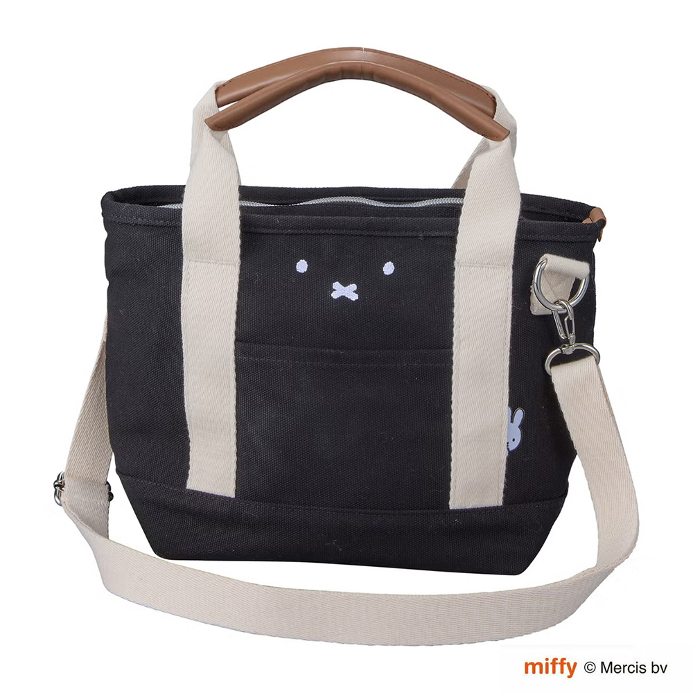 ミッフィー 2WAYトートバッグ 保冷 ランチお弁当 ショルダー アルミ miffy ミッフィーフェイス ミニ 軽量 レディース クーラーかわいい キャラクター シフレ | Siffler | 01