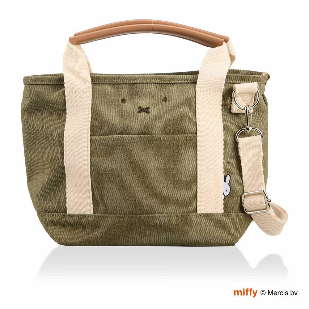 ミッフィー 2WAYトートバッグ 保冷 ランチお弁当 ショルダー アルミ miffy ミッフィーフェイス ミニ 軽量 レディース クーラーかわいい キャラクター シフレ | Siffler | 03